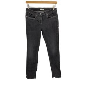 Eileen Fisher Skinny Jeans Faded Black Size Petite 6